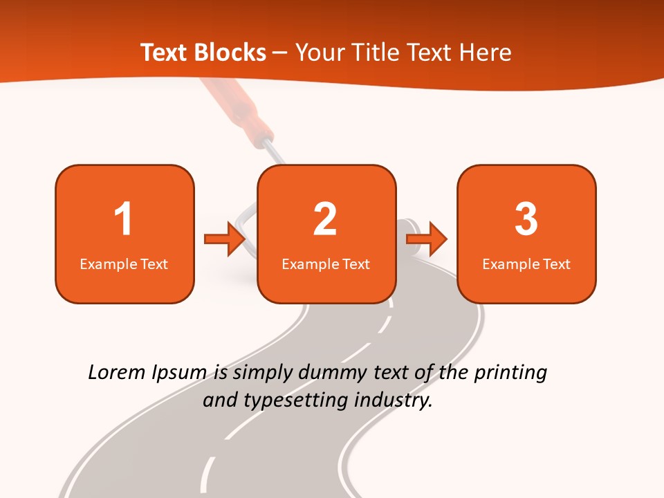 Bend Brush Blank PowerPoint Template