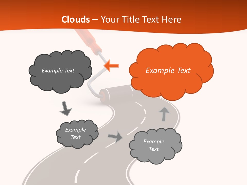 Bend Brush Blank PowerPoint Template
