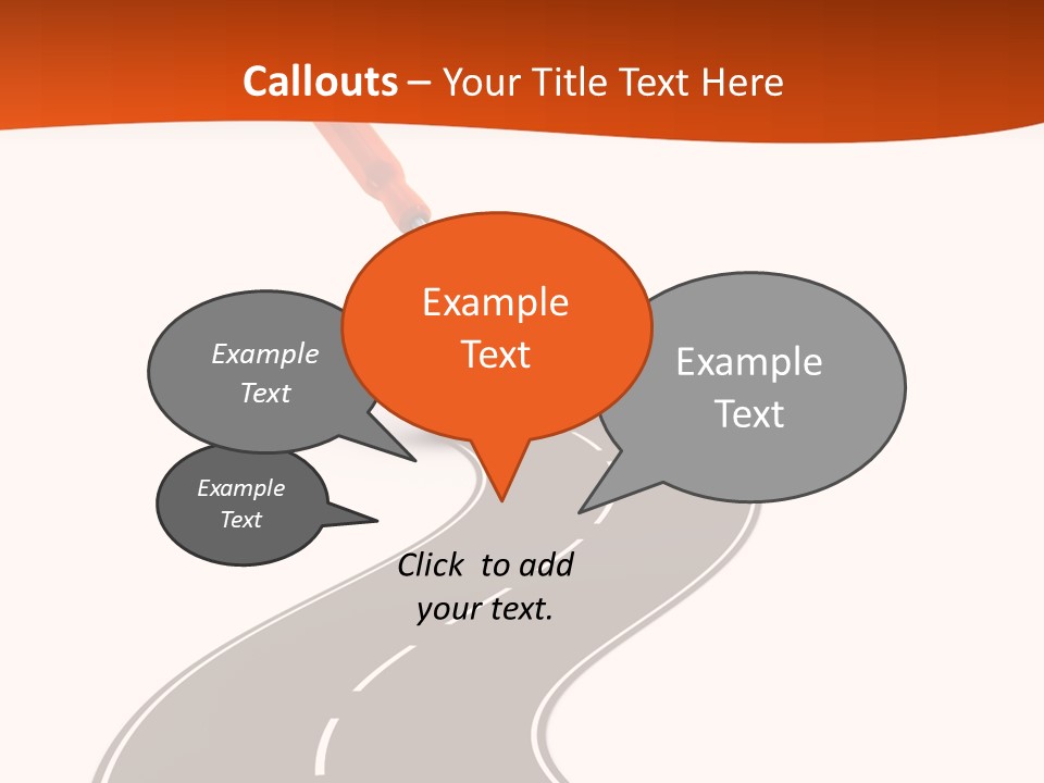 Bend Brush Blank PowerPoint Template