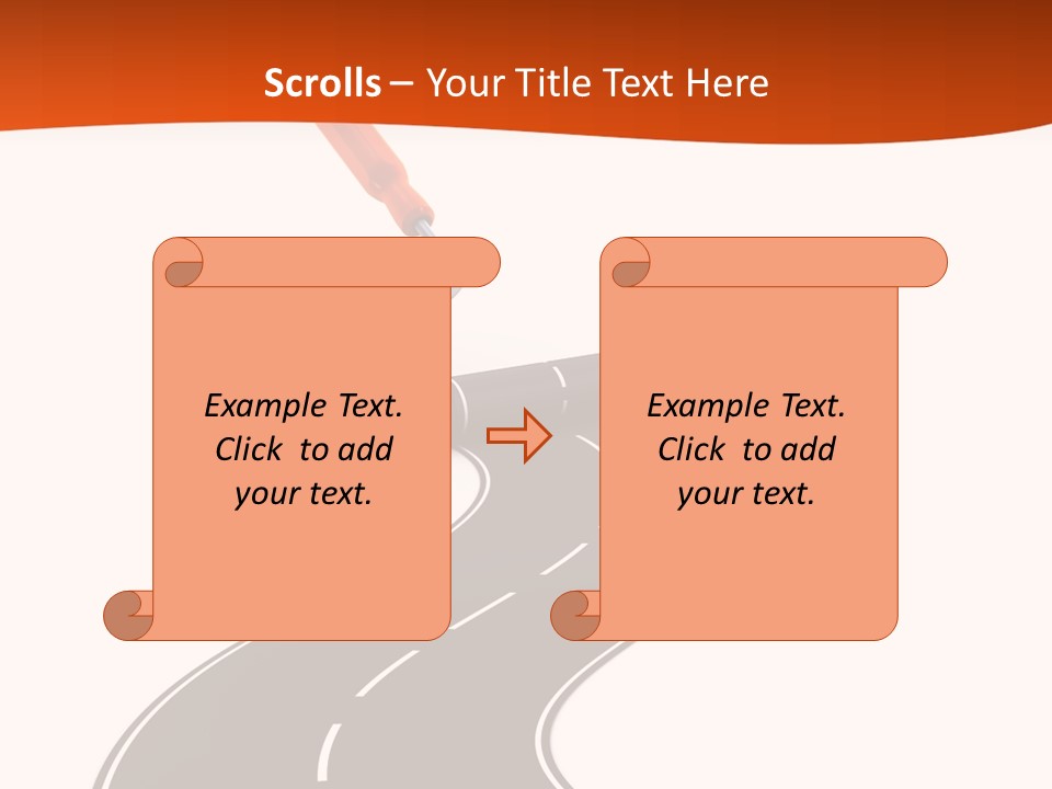 Bend Brush Blank PowerPoint Template