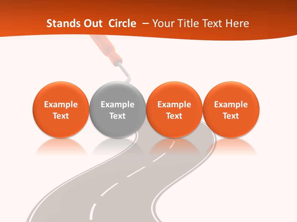 Bend Brush Blank PowerPoint Template