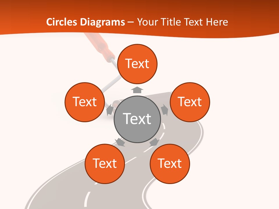 Bend Brush Blank PowerPoint Template