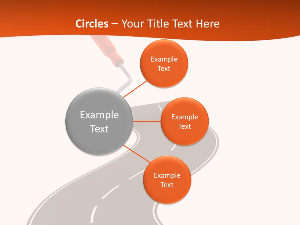 Bend Brush Blank PowerPoint Template