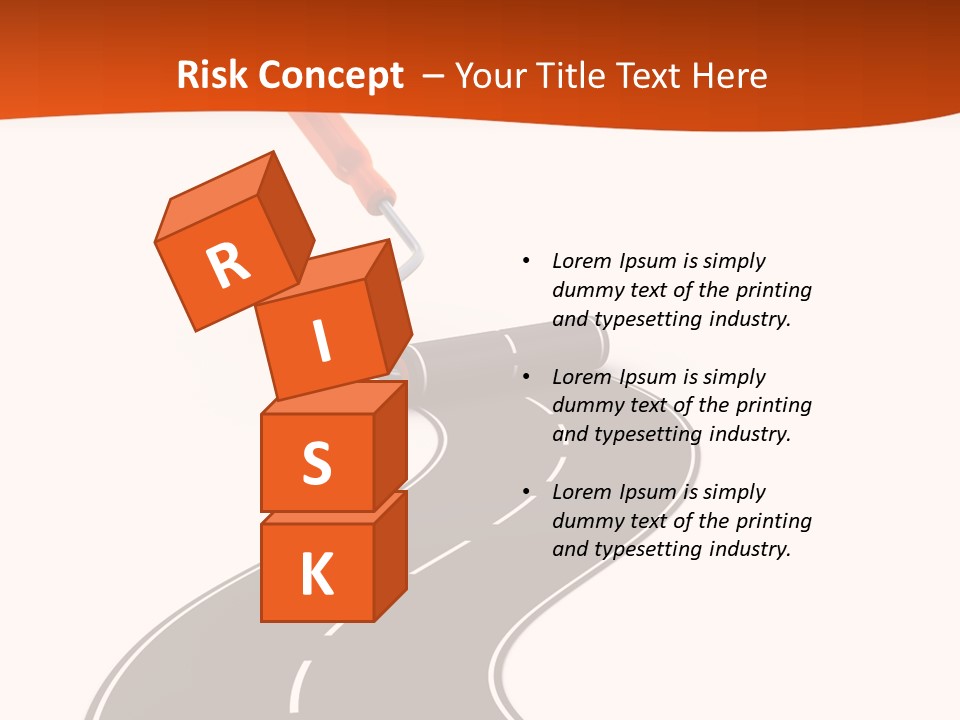 Bend Brush Blank PowerPoint Template