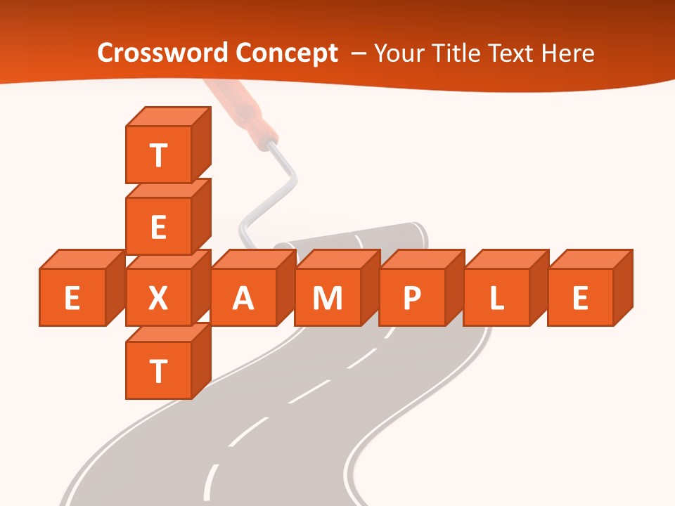 Bend Brush Blank PowerPoint Template