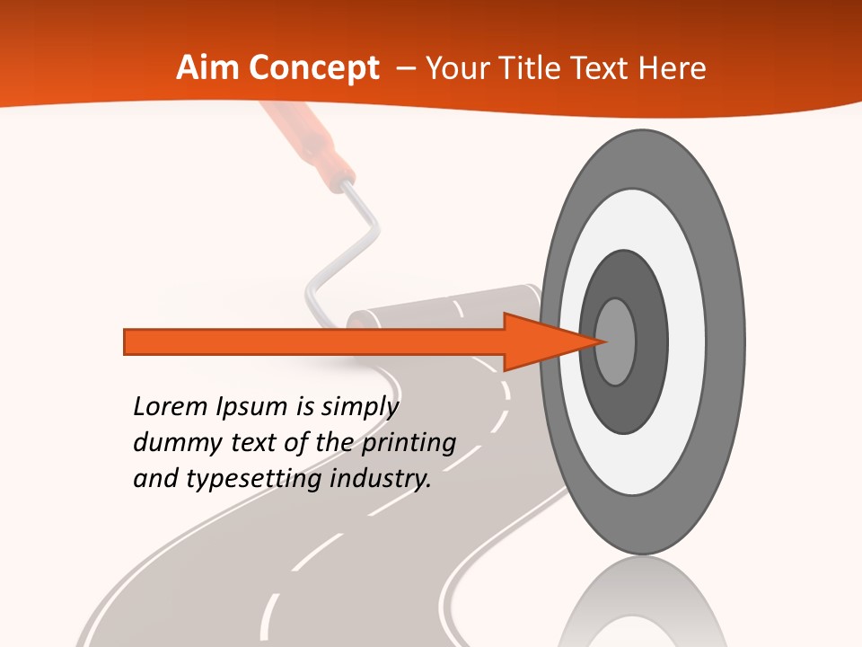 Bend Brush Blank PowerPoint Template