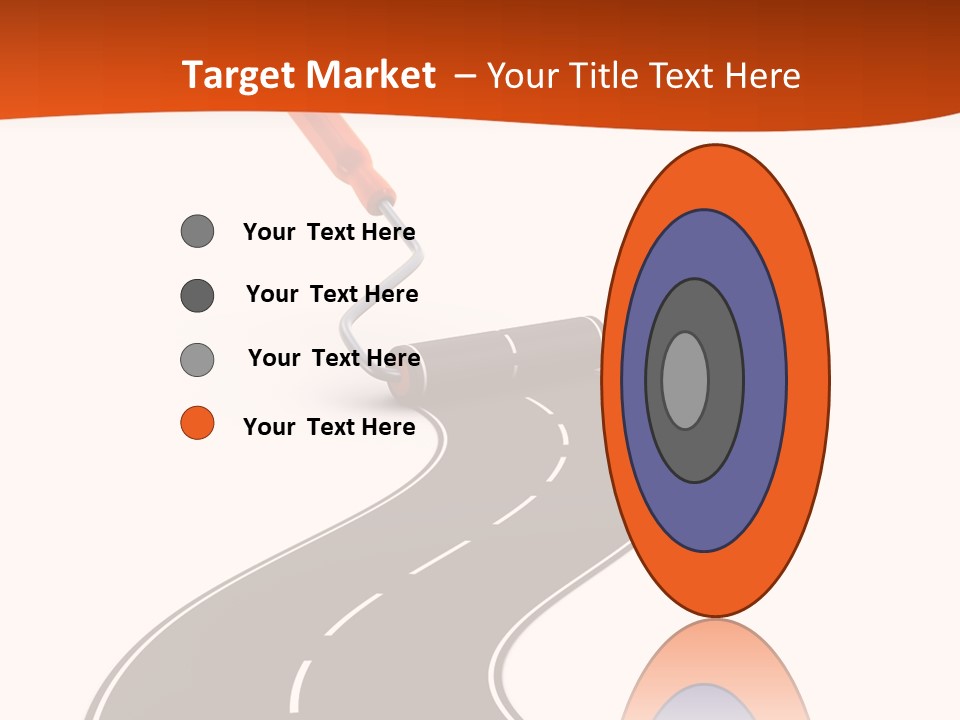 Bend Brush Blank PowerPoint Template