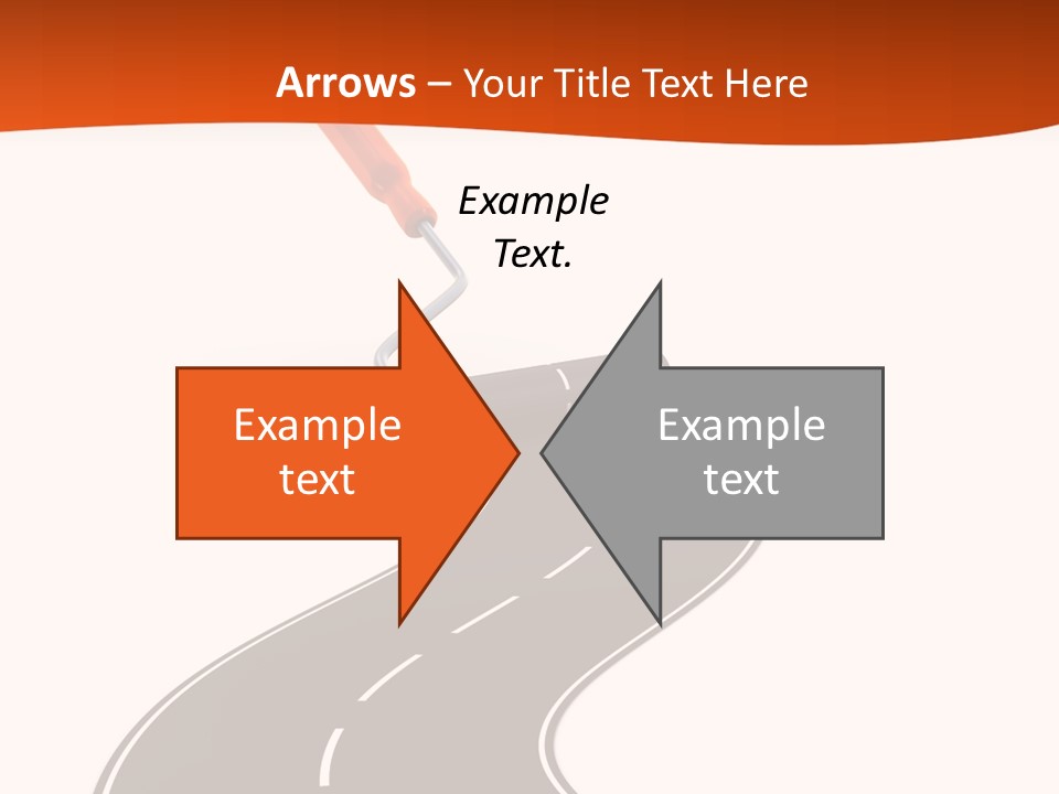 Bend Brush Blank PowerPoint Template