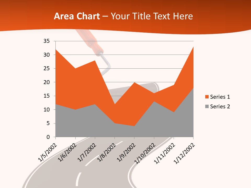 Bend Brush Blank PowerPoint Template