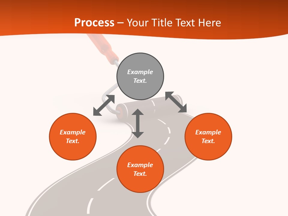 Bend Brush Blank PowerPoint Template