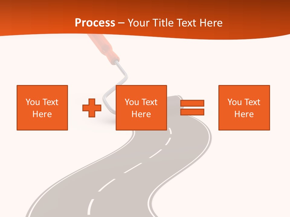 Bend Brush Blank PowerPoint Template