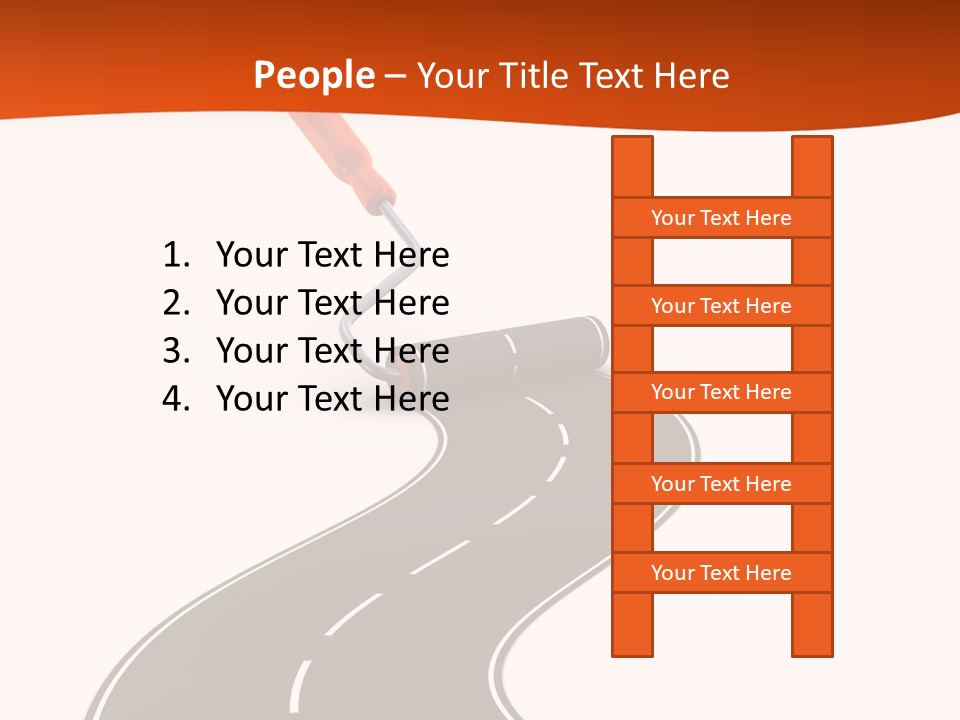 Bend Brush Blank PowerPoint Template