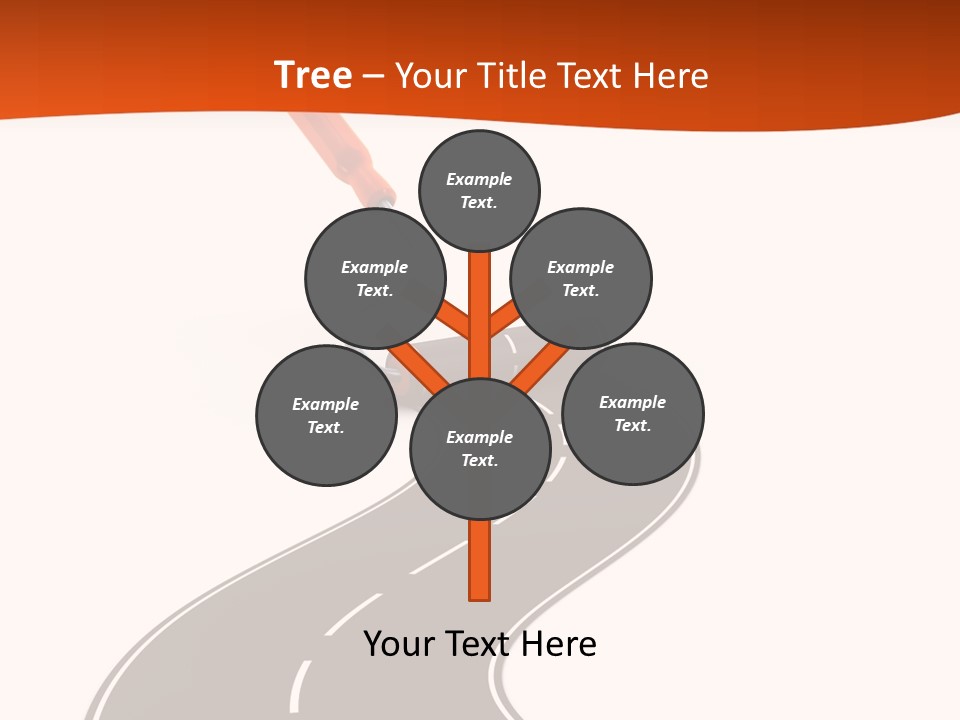 Bend Brush Blank PowerPoint Template