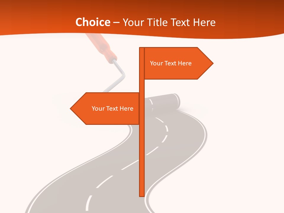 Bend Brush Blank PowerPoint Template