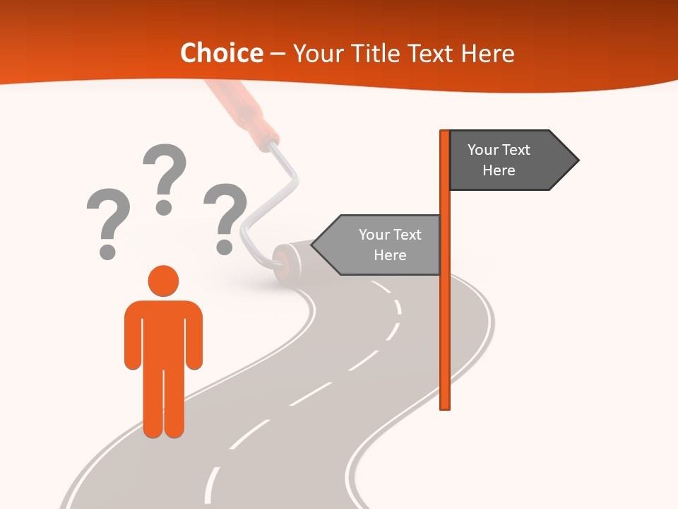 Bend Brush Blank PowerPoint Template