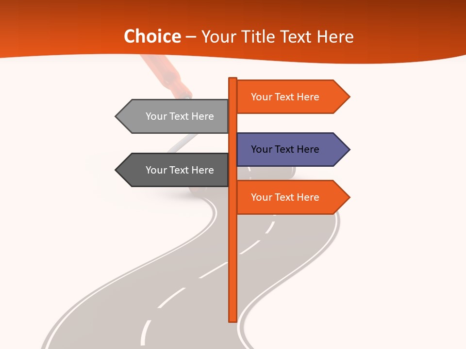 Bend Brush Blank PowerPoint Template