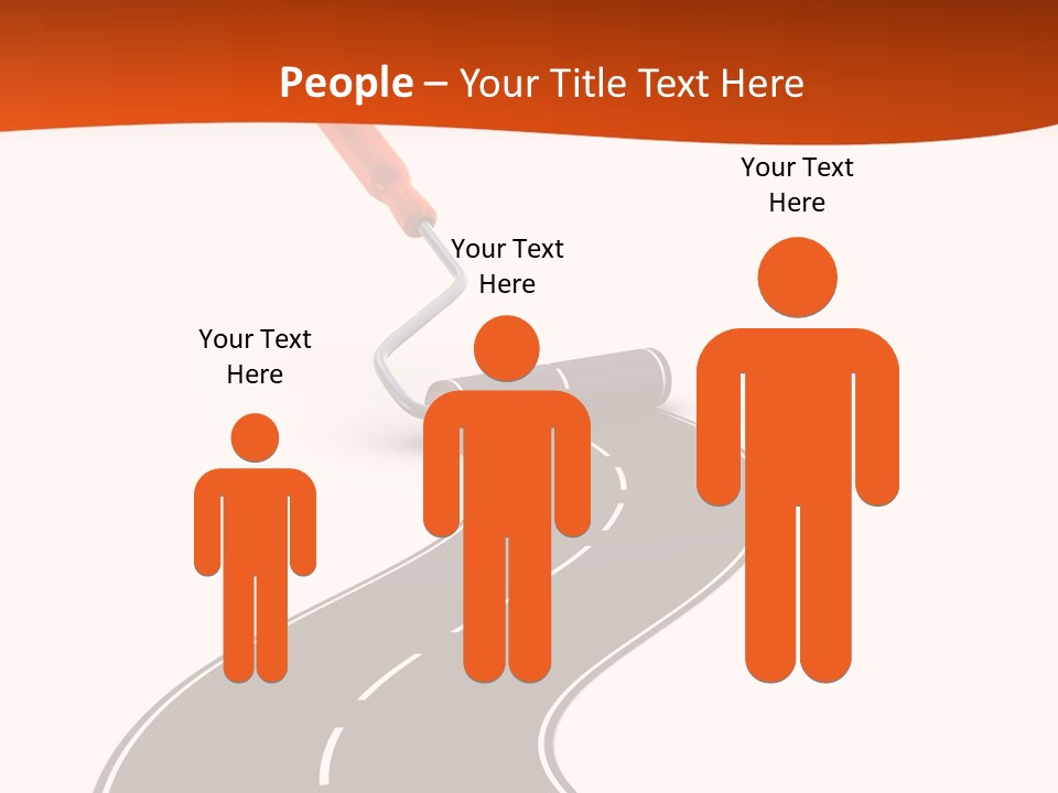 Bend Brush Blank PowerPoint Template