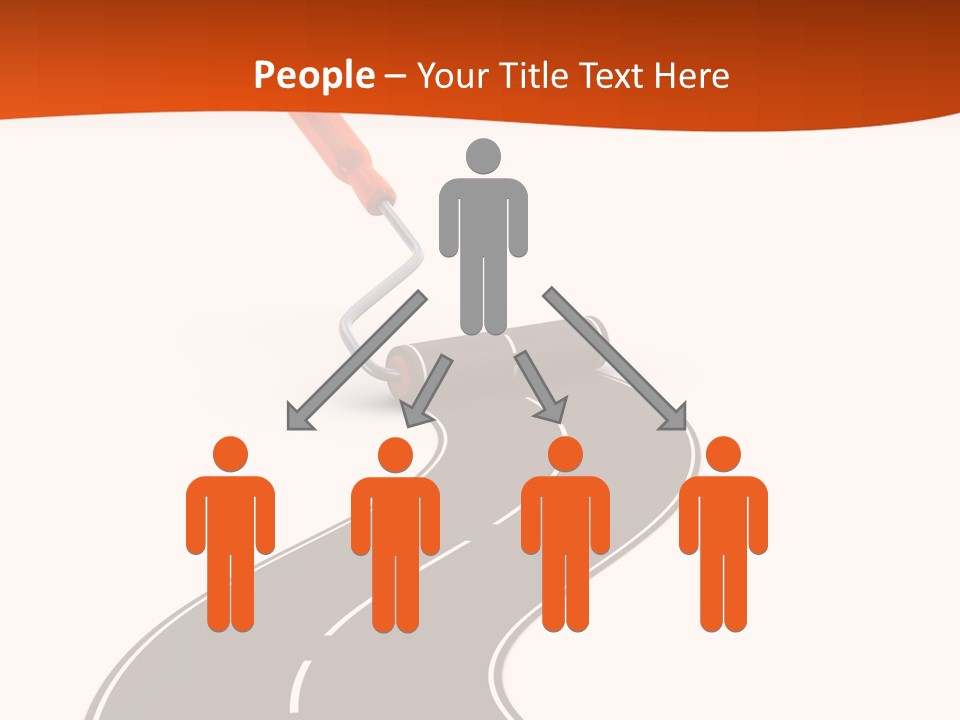 Bend Brush Blank PowerPoint Template