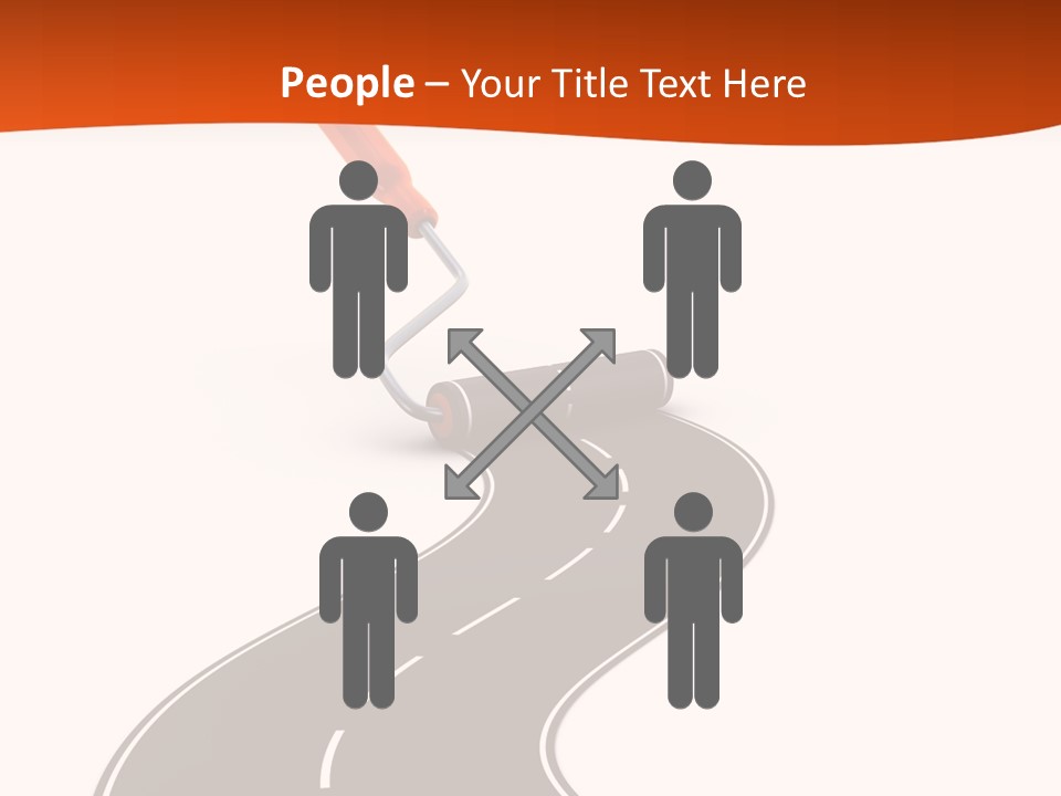 Bend Brush Blank PowerPoint Template