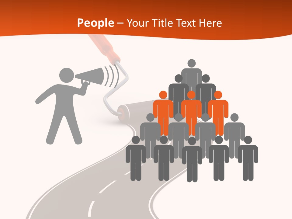 Bend Brush Blank PowerPoint Template