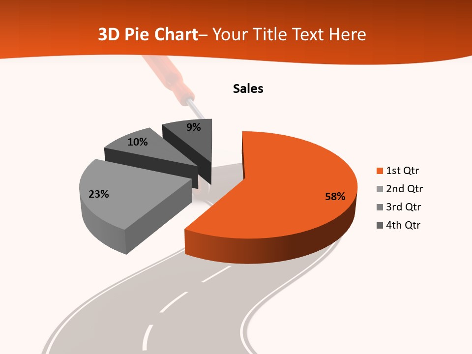 Bend Brush Blank PowerPoint Template