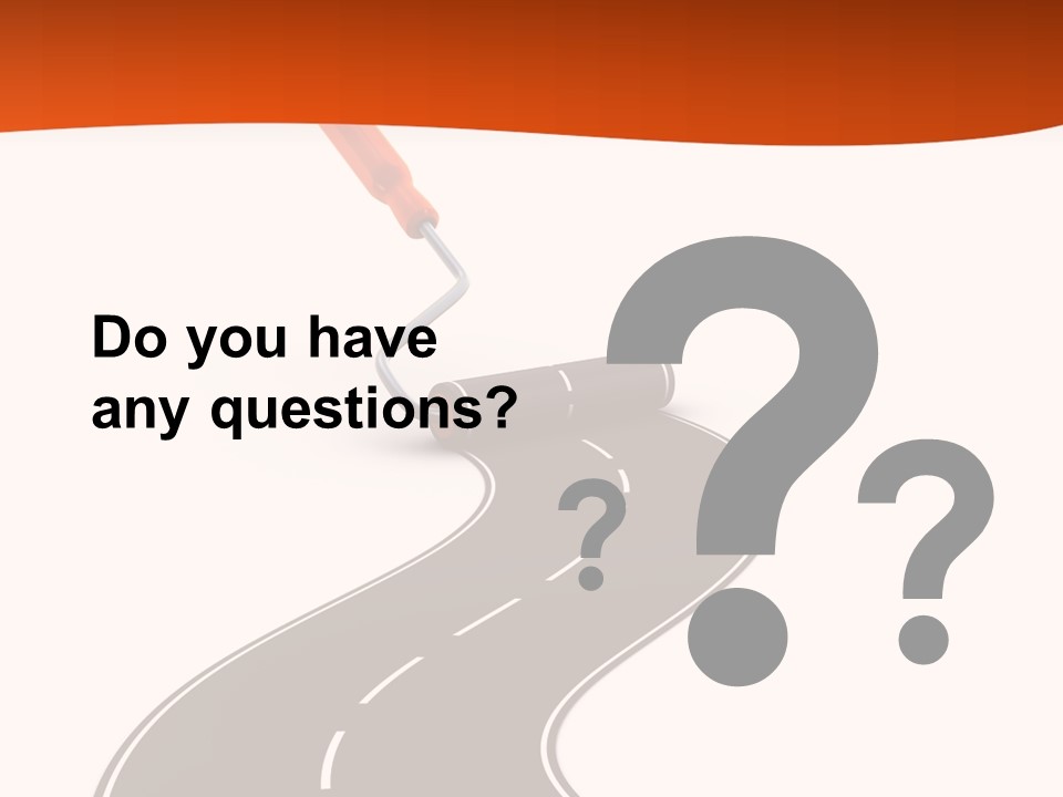 Bend Brush Blank PowerPoint Template