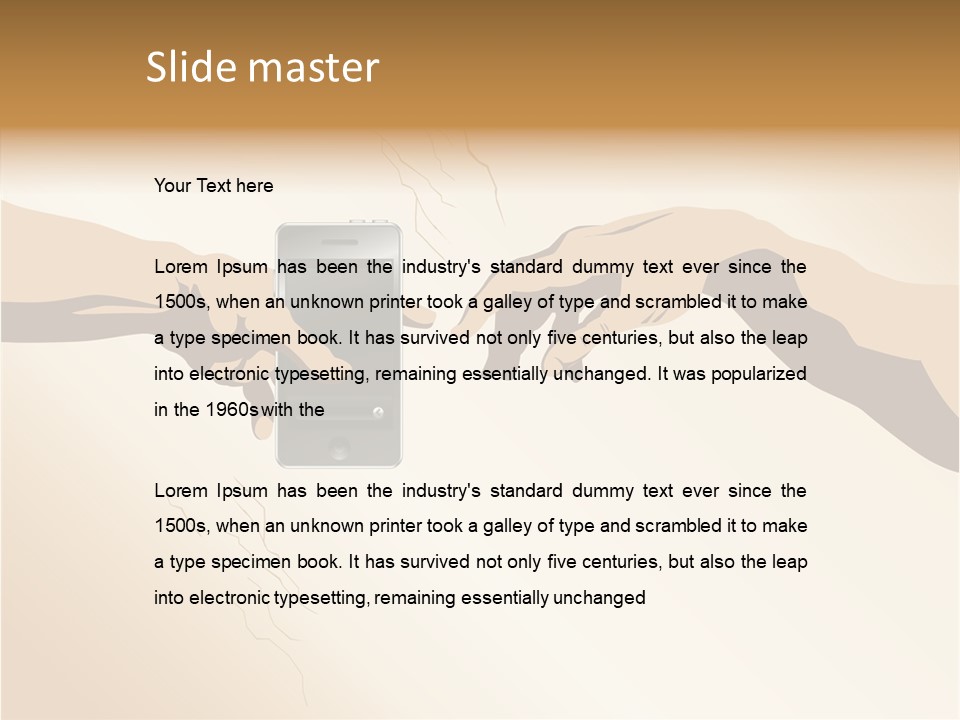 Hold Cell Divine PowerPoint Template