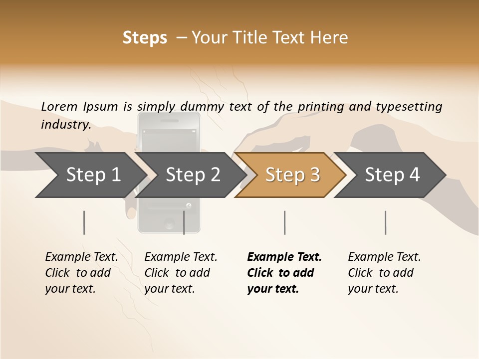 Hold Cell Divine PowerPoint Template