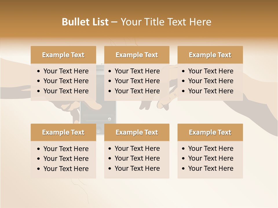 Hold Cell Divine PowerPoint Template
