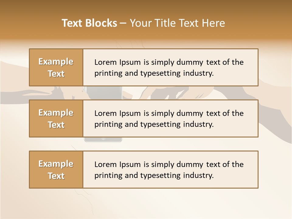 Hold Cell Divine PowerPoint Template