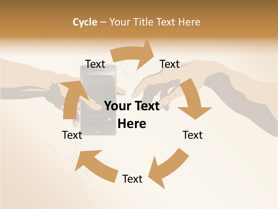 Hold Cell Divine PowerPoint Template