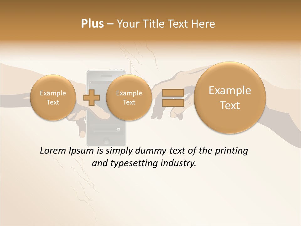 Hold Cell Divine PowerPoint Template