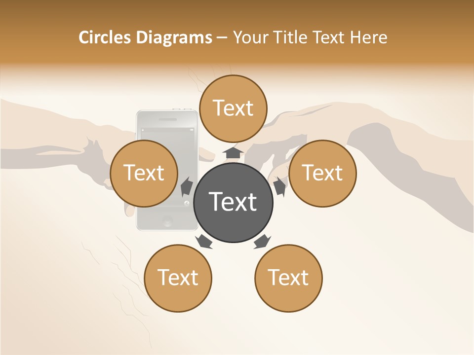 Hold Cell Divine PowerPoint Template