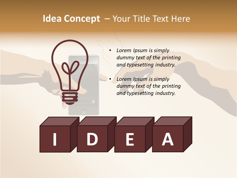 Hold Cell Divine PowerPoint Template