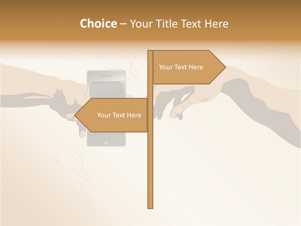 Hold Cell Divine PowerPoint Template