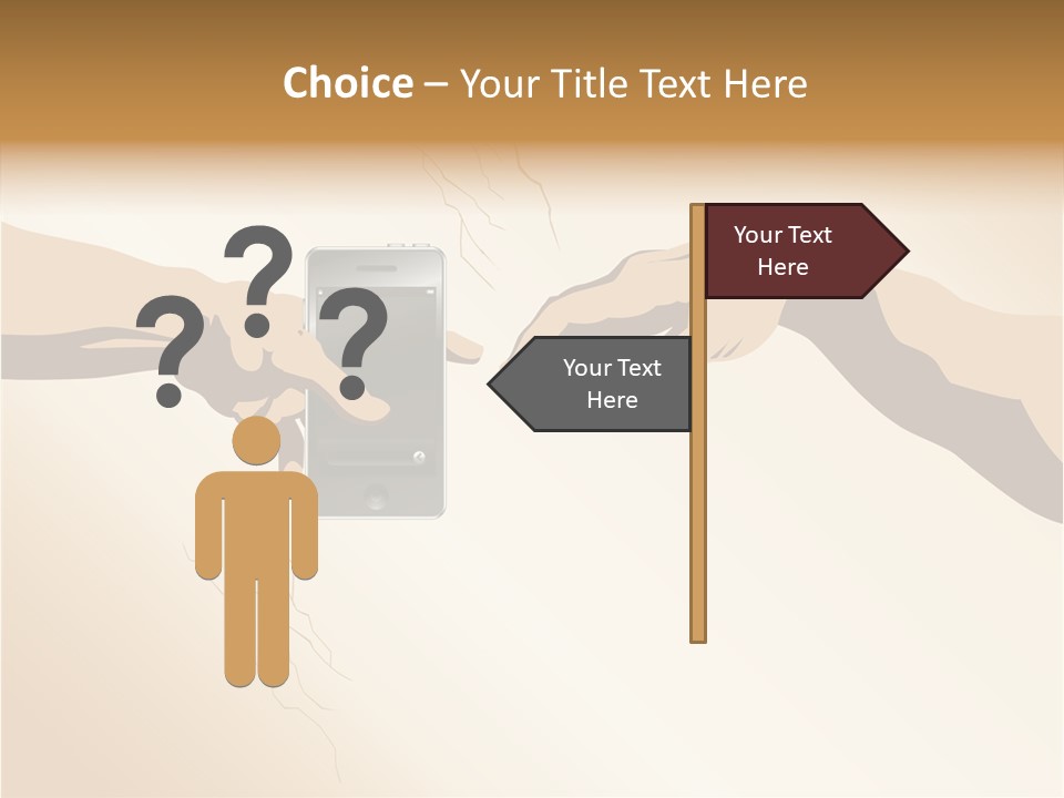 Hold Cell Divine PowerPoint Template