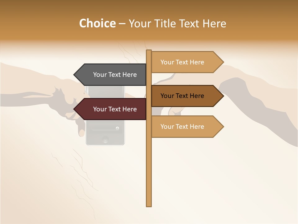 Hold Cell Divine PowerPoint Template