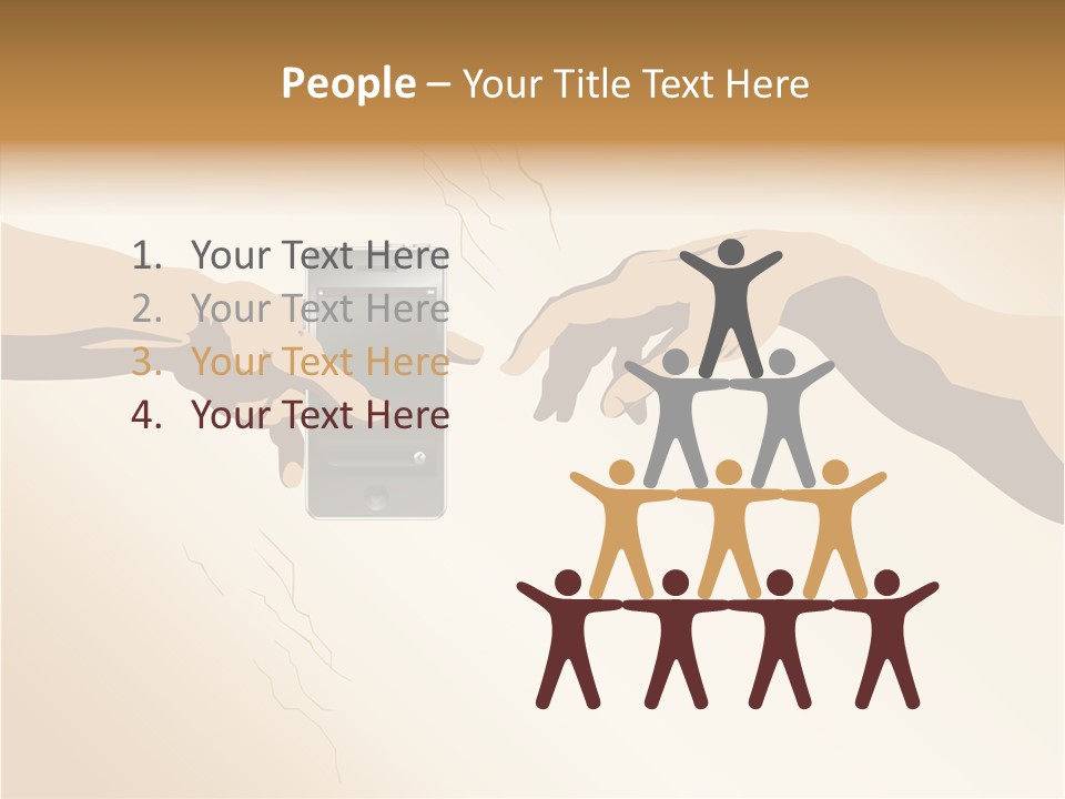 Hold Cell Divine PowerPoint Template