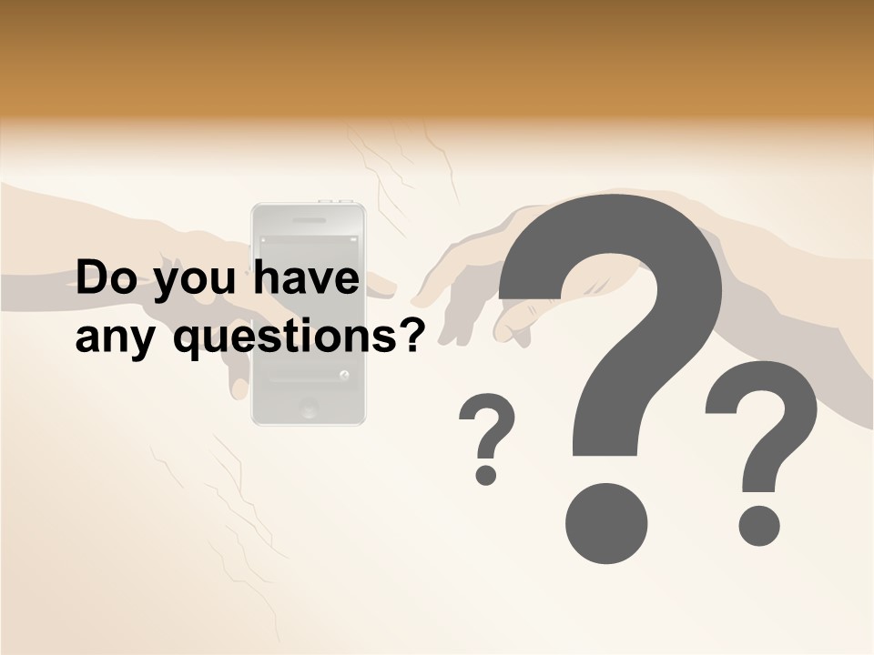 Hold Cell Divine PowerPoint Template