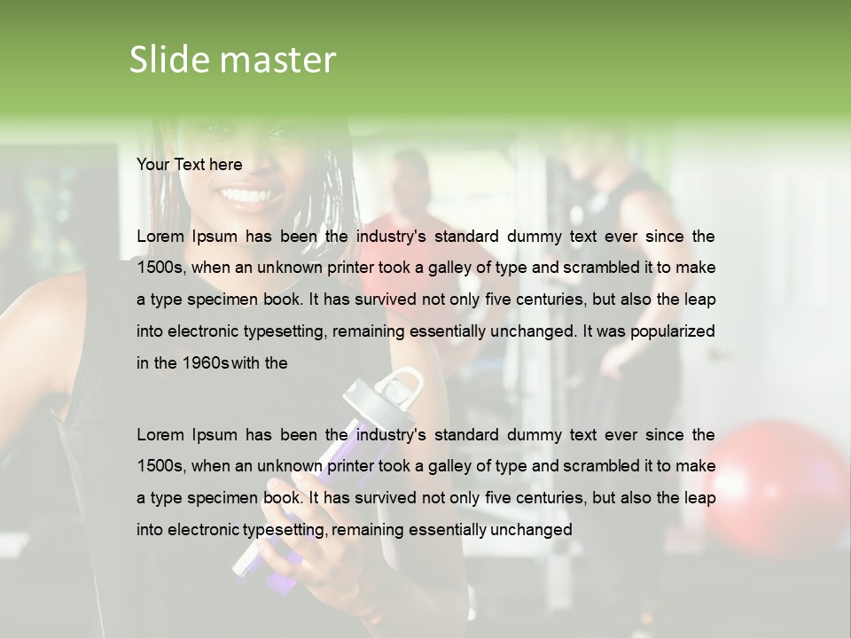 Club Black Smiles PowerPoint Template