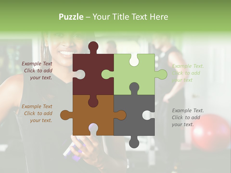 Club Black Smiles PowerPoint Template