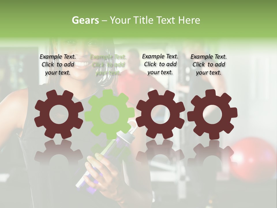 Club Black Smiles PowerPoint Template