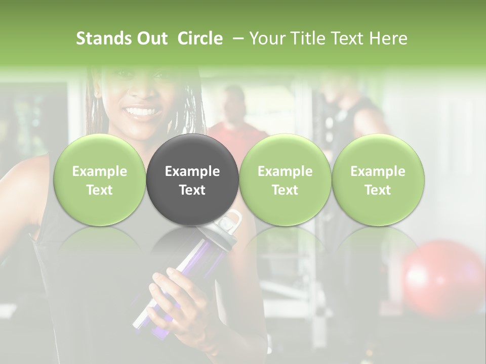 Club Black Smiles PowerPoint Template