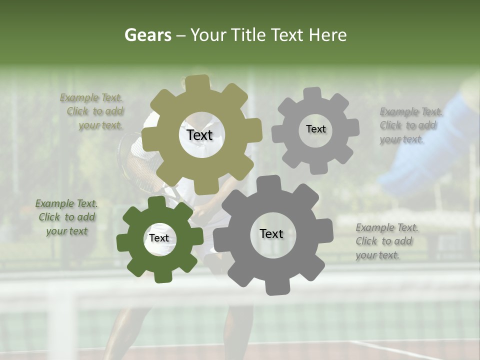 Health Lifestyle Green PowerPoint Template