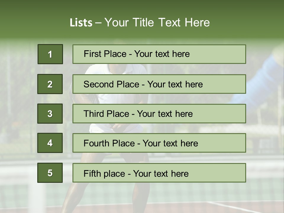 Health Lifestyle Green PowerPoint Template