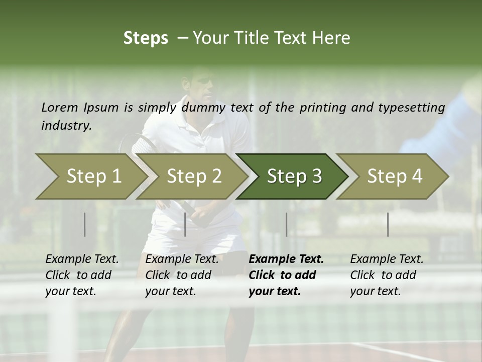 Health Lifestyle Green PowerPoint Template