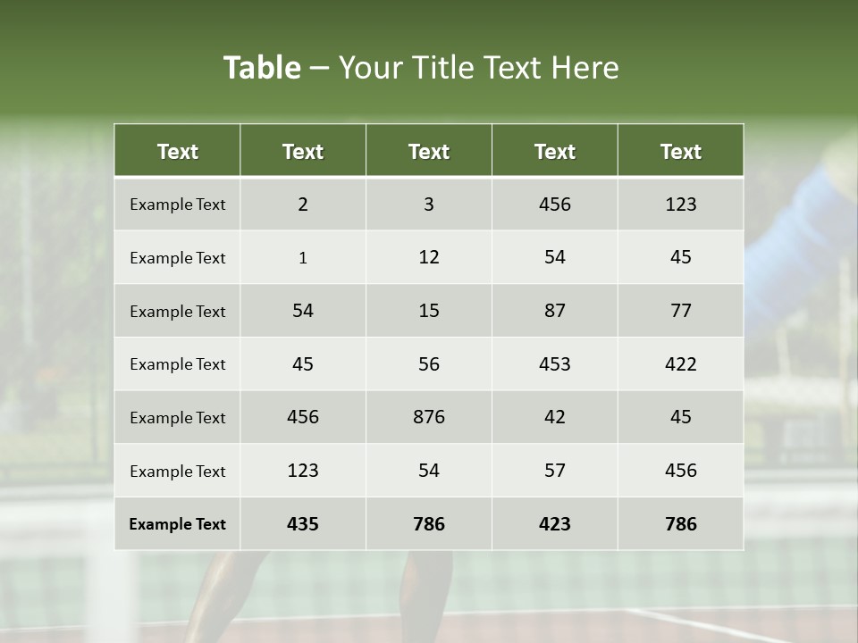 Health Lifestyle Green PowerPoint Template