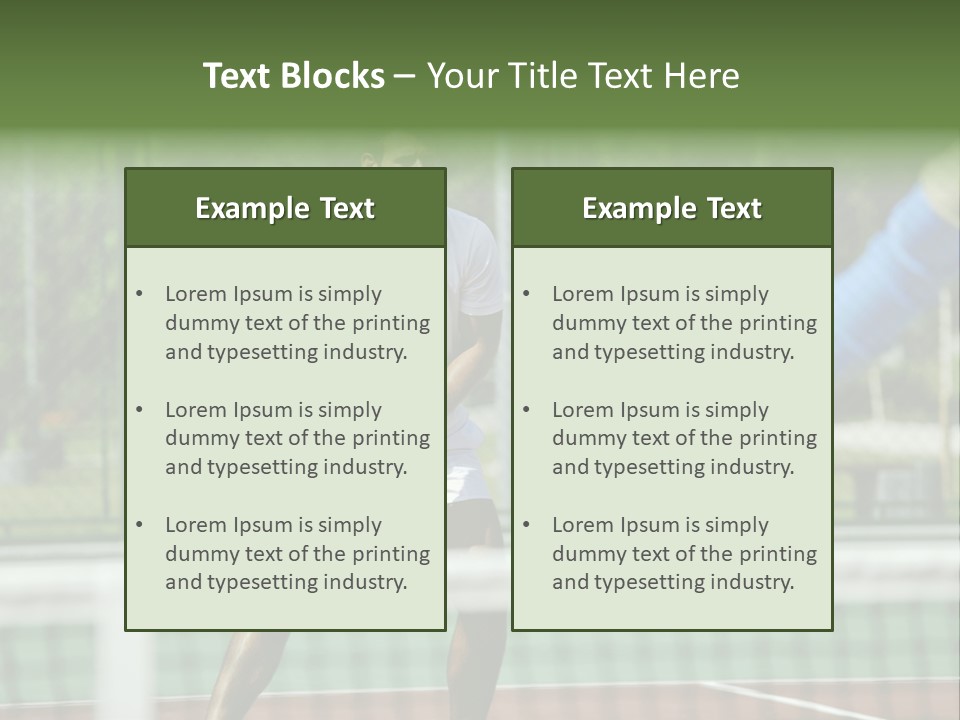 Health Lifestyle Green PowerPoint Template