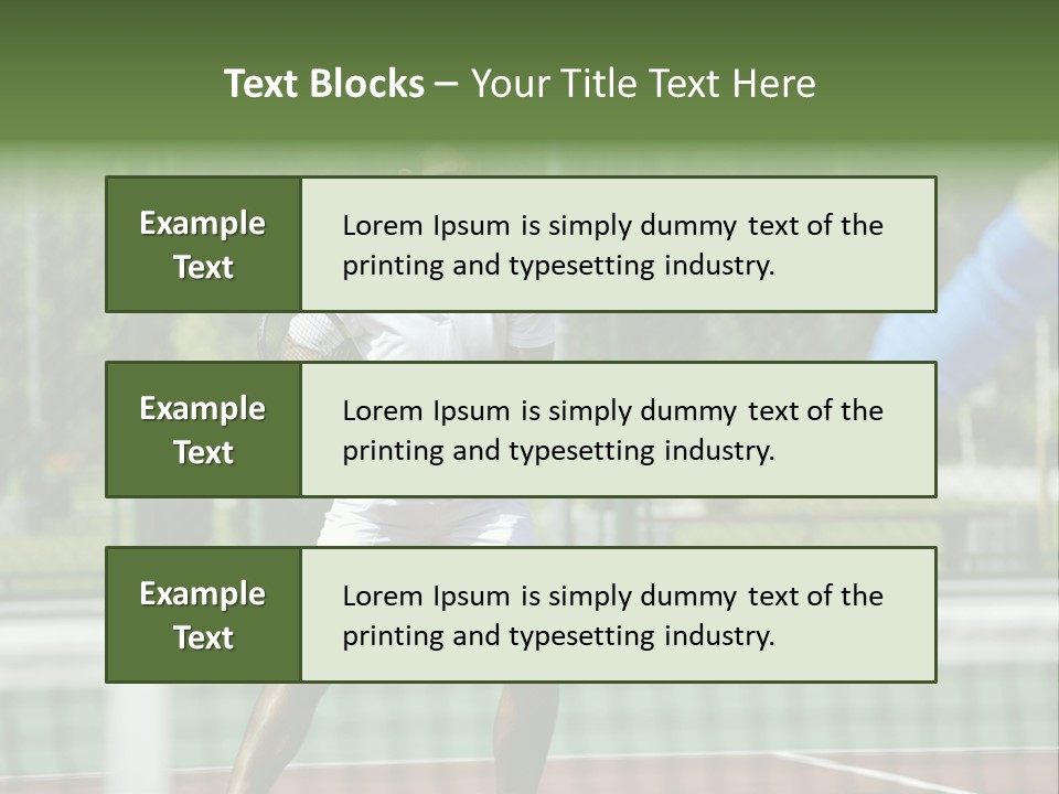 Health Lifestyle Green PowerPoint Template