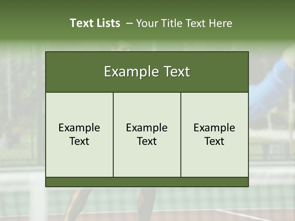 Health Lifestyle Green PowerPoint Template